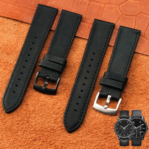 Hochwertiges Herren Rindsleder Echt Leder Uhrenarmband Armband 20 22 mm für Armani