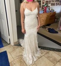 Gorgeous blue by enzoani january wedding dress excellent used condition