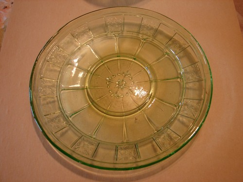 Jeannette Green Depression Glass Doric Pattern Cup & Saucer VGC - Picture 4 of 4