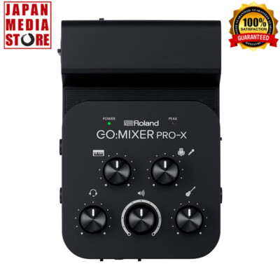 ROLAND GO:MIXER PRO-X Black Audio Mixer for Smartphones Brand New