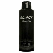 Black by Kenneth Cole 6 oz All Over Body Spray For Men In Can Brand New