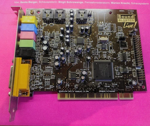 🎧🎵Soundkarte Creative Labs CT4830 Sound Blaster Live! PCI Audio Card🥉
