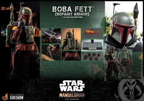 Hot Toys 1/6 Star Wars Mandalorian Boba Fett Repaint Armor RA Sixth Scale TMS055