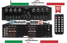 AMPLIFICATORE AUDIO FILODIFFUSIONE 800 WATT REGOLAZIONI VOLUME 8 ZONE SEPARATE