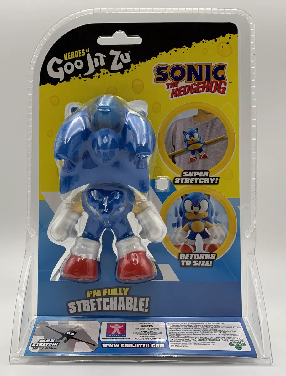 Heroes of Goo Jit Zu Classic Sonic the Hedgehog Hero - Stretch Sonic, 5  inch Tall, Boys, Ages 4+