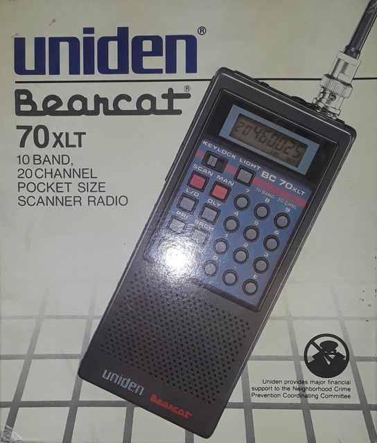 Uniden Bearcat 70 XLT 10 Band 20 Channel Pocket Handheld Scanner Radio ...