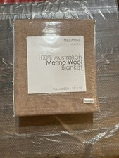 New Melange Home 100 Australia Merino Wool Full Queen Blanket