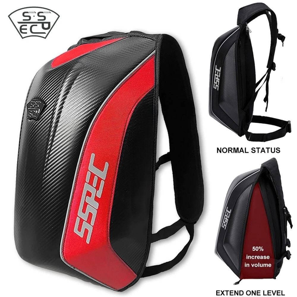 mochila para moto d motocicleta protectorespalda fibra carbon fiber  motociclista