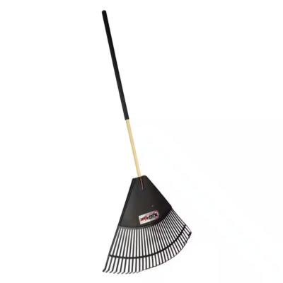 Wide Leaf Rake Large 32 In. With Comfort Grip, Sturdy Lawn Garden Yard Cleanup