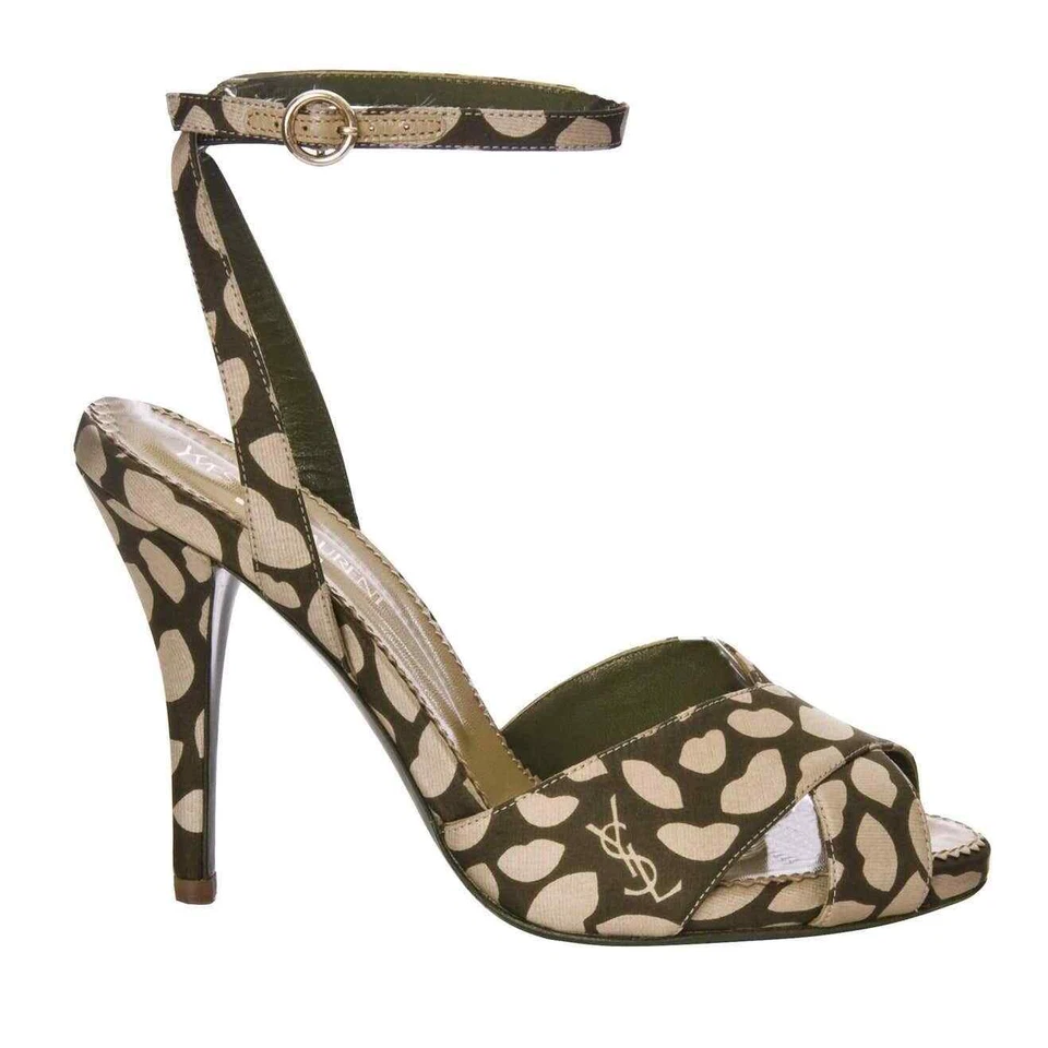 Tom Ford for YSL 2002 Rive Gauche Runway Eva Lips Heels EU 40 - Image 2 of 4