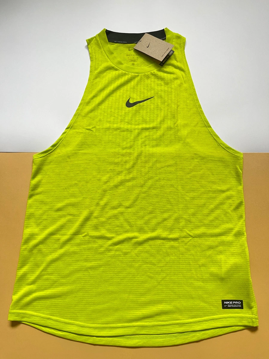 Nike Pro Dri Fit ADV Training Singlet Tank Top Vest DM6494 321 Atomic Green