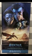 Kino Plakat Banner (245 x 127 cm) Neu vom neuen Avatar 2 zum aufhängen