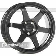 9six9 Six-1 18x8.5 5x114.3 20 Carbon Gray Te37 Style Wheel Fits Evo 8 10 350z