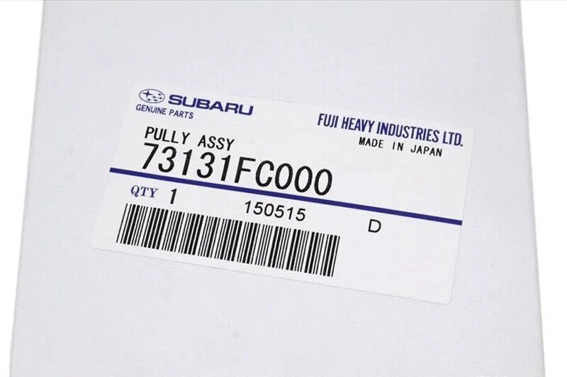 Polia de marcha lenta AC Subaru 1997-2008 fabricante de equipamento original Forester Impreza Baja Legacy NOVA 73131FC000 - Imagem 4 de 4