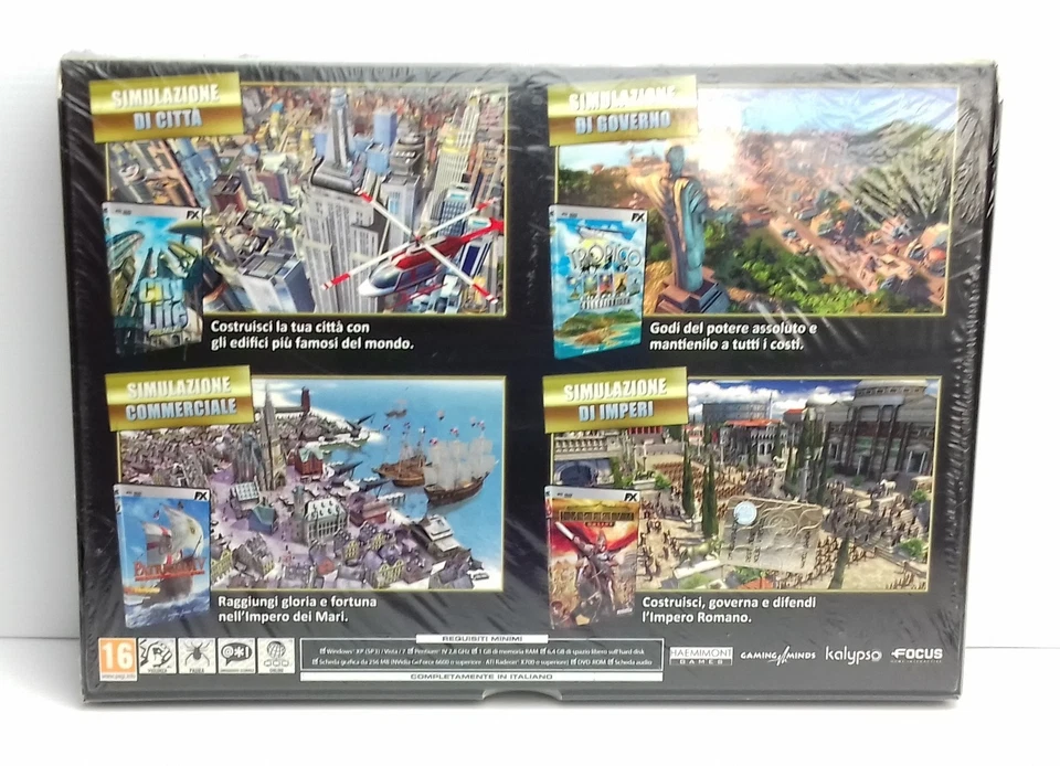 SIM TOTALE - Pc - LA COLLEZIONE DI VIDEOGIOCHI DI SIMULAZIONE FX FACTORY SEALED - Immagine 2 di 4