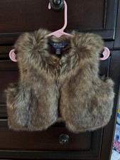 ralph lauren polo fur vest size 2t
