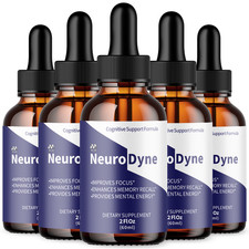  5 Pack Neurodyne Drops Nerve Health Support Supplement Neuro Dyne 150 Servings