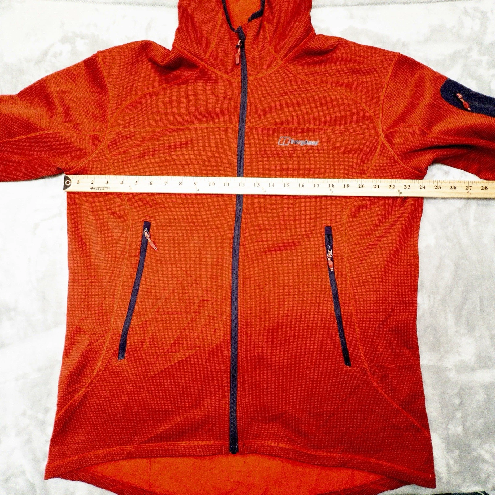 Berghaus Full Zip Red Hoodie Mens XL Gorpcore Outdoors Ski image 3