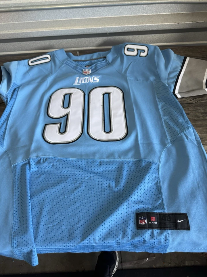 Auténtica camiseta Nike Elite Detroit Lions Ndamukong Suh NFL talla 48 Foto 2 de 4