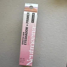 2 Neutrogena Sensitive Skin Eyeshadow+Primer Rose Gold .22oz - NEW