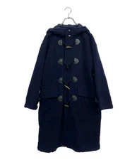 i.s. ISSEY MIYAKE Duffle-coat Hooded Size 9 Navy Men's good condition Used