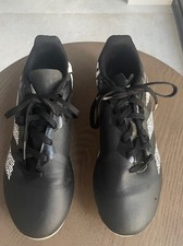 Adidas Junior Rugby Boots Size 5 EUR 38 Soft Ground Studs Black Hardly Worn