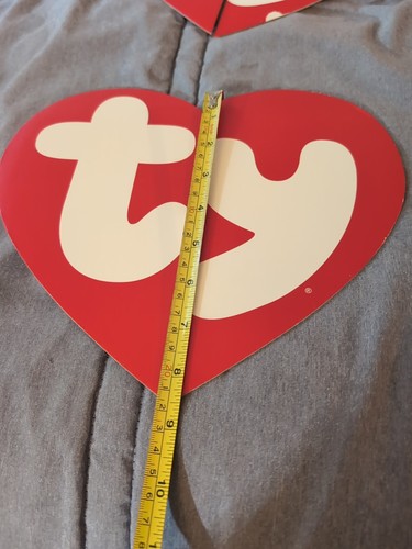 Ty Beanie Babies Red Heart Shape Store Display Sign 3D Spinning Hearts Rare - Picture 11 of 12