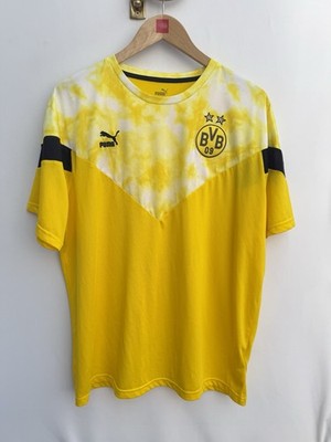 Puma Borussia Dortmund BVB 09 Iconic MCS Tee Yellow Black Football Shirt XL