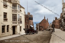 COL1814 - Lyme Regis, Red Lion Hotel & Automobile, Broad St. c1915 - photo 6x4