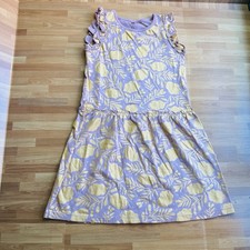 Tea collection purple floral sleeveless cotton dress size 10