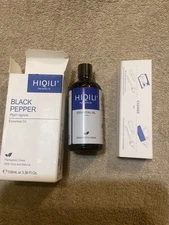 HIQILI 100ml Black Pepper Essential Oil 100% Pure Natural Aromatherapy 12/2027
