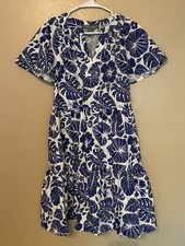 Lark + Grey Blue Tropical Floral Flutter Slee...