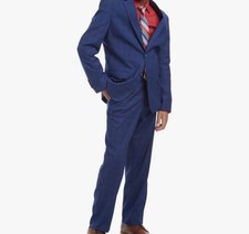Tommy Hilfiger The Flex Pants Grecian Blue Plaid Boys MSRP 44.50 Sz 18 NWT