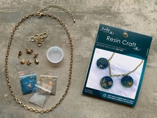 Jewelry Made By Me Resin Craft DIY Kit-Seaside Necklace