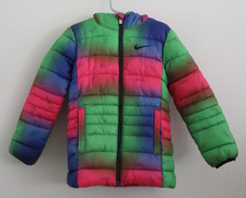 Nike H883-F69-322 Unisex kids' Sz XS 3-4 Years Multicolored Puffer Jacket