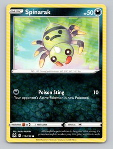 Spinarak 112/196 Lost Origin Common