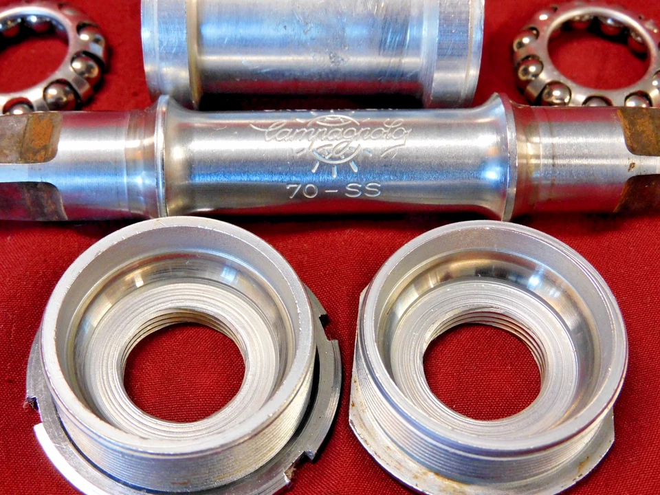 1980's Campagnolo 1046/A Nuovo Record BB 36 x 24 Italian 70-SS w/ 115 mm Spindle - Image 3 of 4