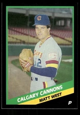 1988 CMC Calgary Cannons 8 Matt West BXCP30