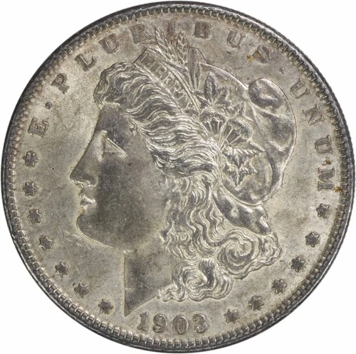 1903 Morgan Silver Dollar AU Slider Uncertified #457