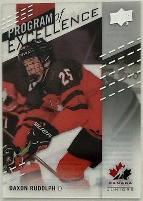 Daxon Rudolph Rookie 2025 Upper Deck Team Canada Juniors POE #143 Clear Cut (RC)