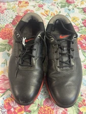 Nike Flywire Lunarlon Golf Shoes Men 8.5 Lunar Control 418471-004 Black Red