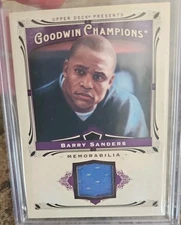 2013 Upper Deck Goodwin Champions - Memorabilia Barry Sanders #M-BS (MEM)