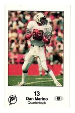 1985 Miami Police Football Card - Dan Marino (#5)  Miami Dolphins