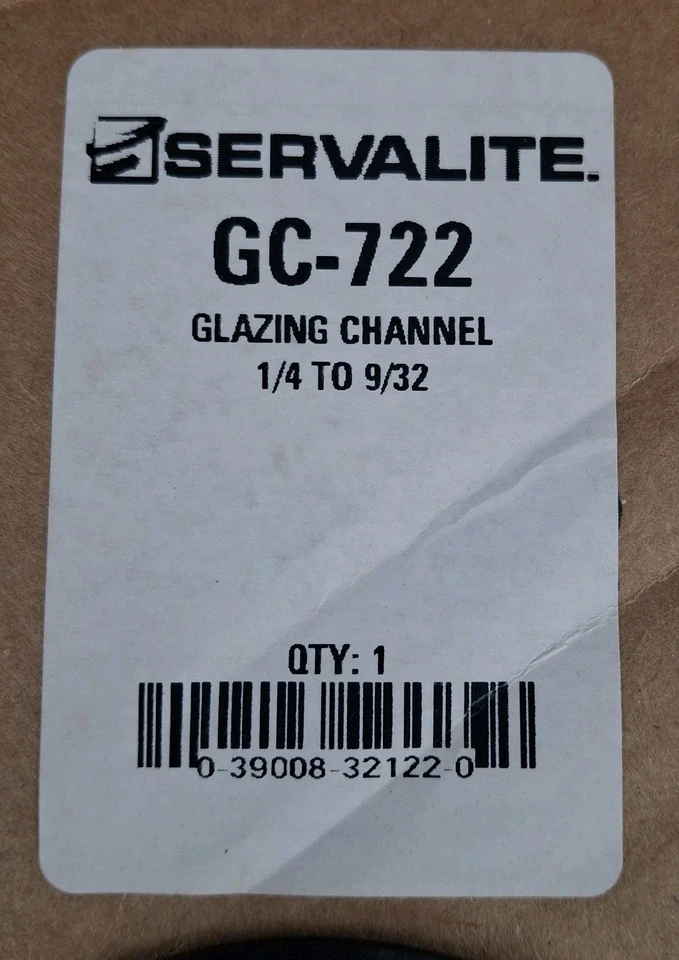 Hillman Servalite Vinyl Glazing Channel 5 Spool Lot 500 Ft 1/4-9/32 GC722 417526 - Image 3 of 4