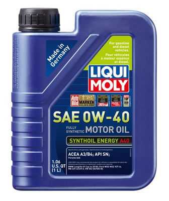 #ad LIQUI MOLY Synthoil Energy A40 0W40 1L Fully Synthetic Motor Oil – HP Engine Oil $120.08