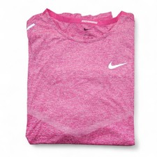 Nike Dri-FIT Running Shirt Mens Size XL Breathe Rise 365 Reflective Pink