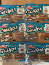 6 Packs Berkley Gulp 2” Baby Shrimp Cocktail Prawn Saltwater Bait 6 Bags Fresh