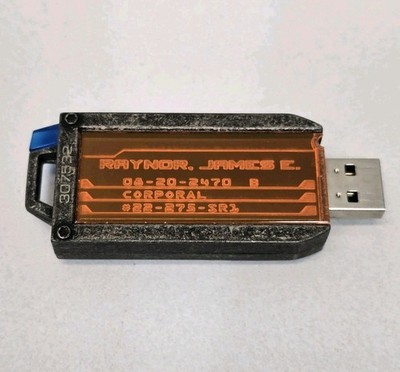 Starcraft 2 USB Stick Collectors Edition James Raynor Dog Tag Flash Drive 2 GB