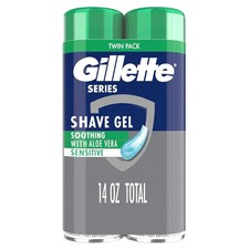Gillette Series 3X Action Shave Gel, Sensitiv...