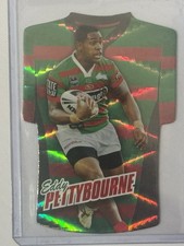 2010 NRL CHAMPIONS RABBITOHS EDDY PETTYBOURNE JERSEY DIE CUT JDC154 CARD